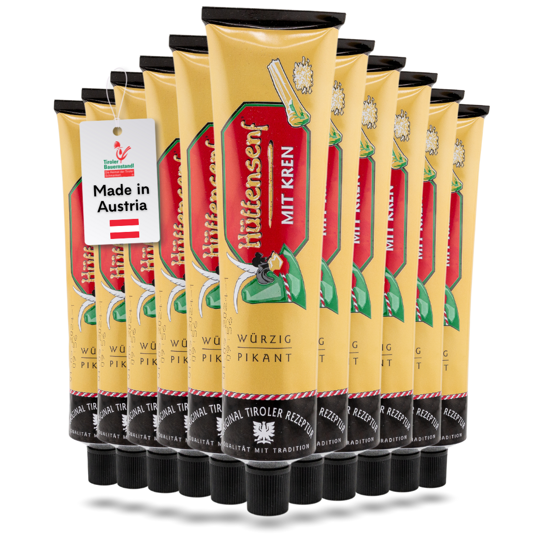 Mautner Hüttensenf mit Kren | Tube 200g - Tiroler Bauernstandl