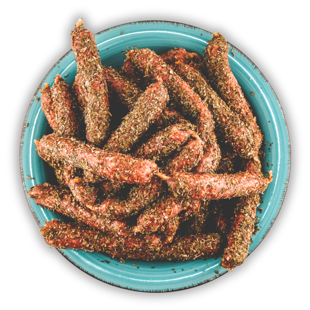 Mini Kaminwurzn im Alpenkräutermantel - Tiroler Bauernstandl