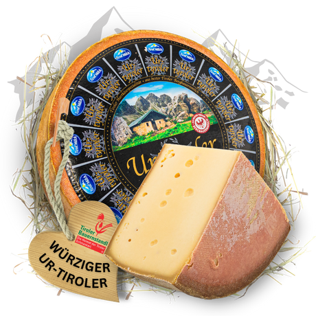Ur-Tyroler Bergkäse 500g | würzig & cremig 9 Monate gereift | 45 % Fett i. Tr. - Tiroler Bauernstandl