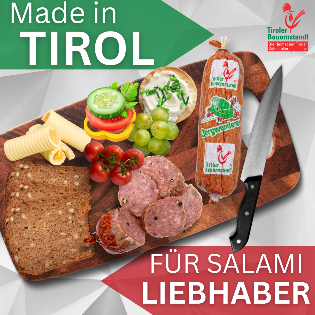 Tiroler Bergwanderer 3 Stück Würste mit Pfefferkörner - Tiroler Bauernstandl