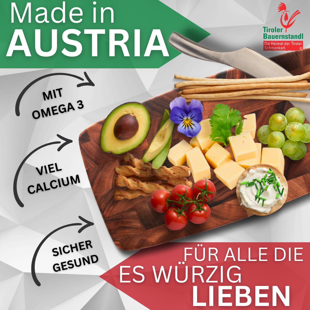 Ur-Tyroler Bergkäse 500g | würzig & cremig 9 Monate gereift | 45 % Fett i. Tr. - Tiroler Bauernstandl