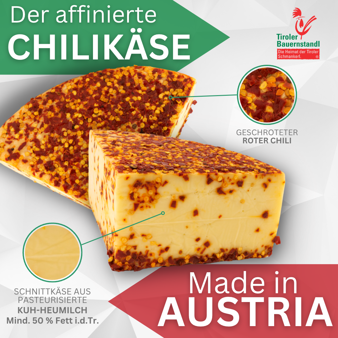 Tiroler Chili Käse | 50 % Fett i.Tr. - Tiroler Bauernstandl