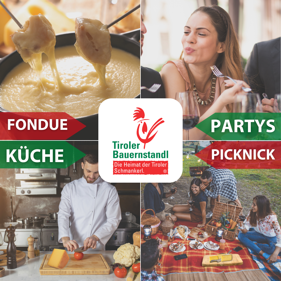 Tiroler BIO Glückskäse würziger Hartkäse | 45 % Fett i.Tr. - Tiroler Bauernstandl