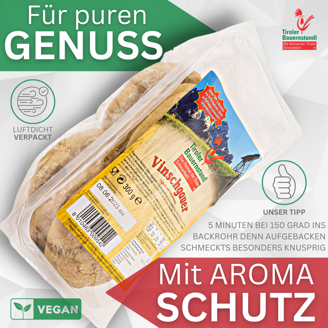 Südtiroler Vinschgerl zum aufbacken 4x3 Stück - Tiroler Bauernstandl