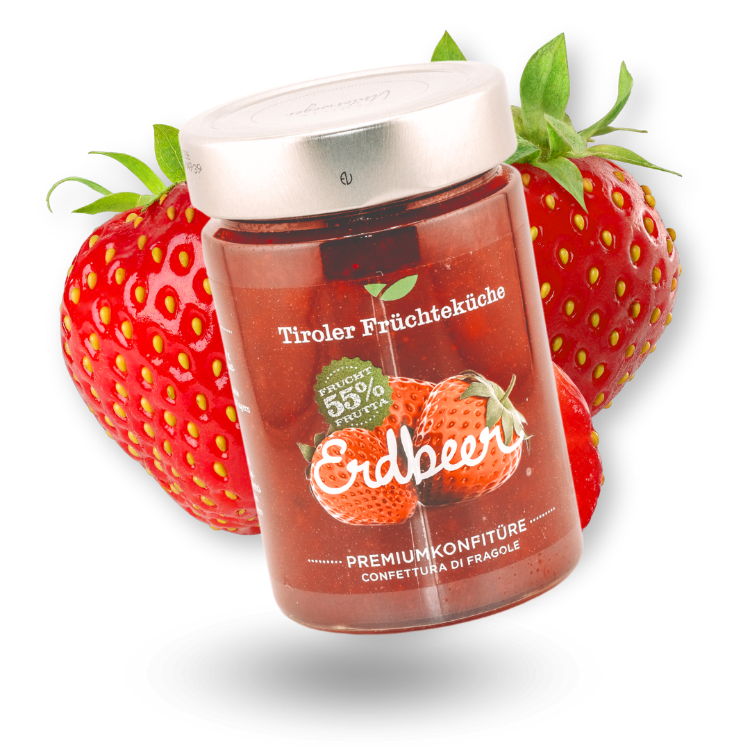 Tiroler Früchteküche Erdbeer Konfitüre | 420g - Tiroler Bauernstandl