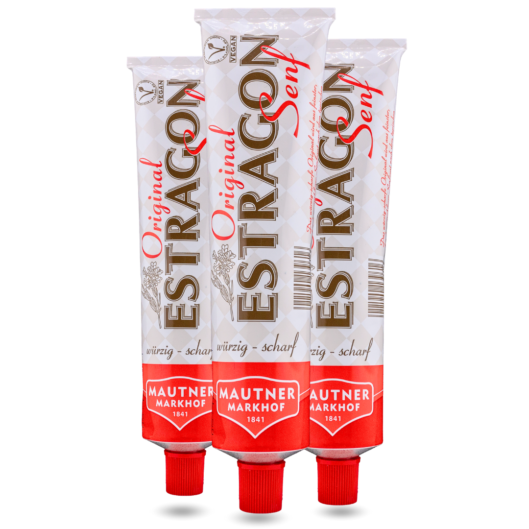 Mautner Estragon Senf würzig - scharf | Tube 200g - Tiroler Bauernstandl