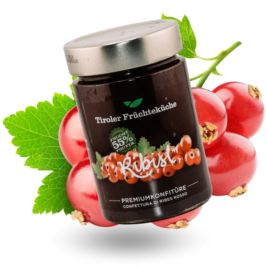 Tiroler Früchteküche Rote Ribisl Konfitüre | 420g - Tiroler Bauernstandl