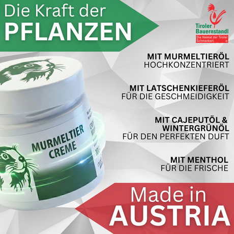 Murmeltier Creme – Unterweger Tirol