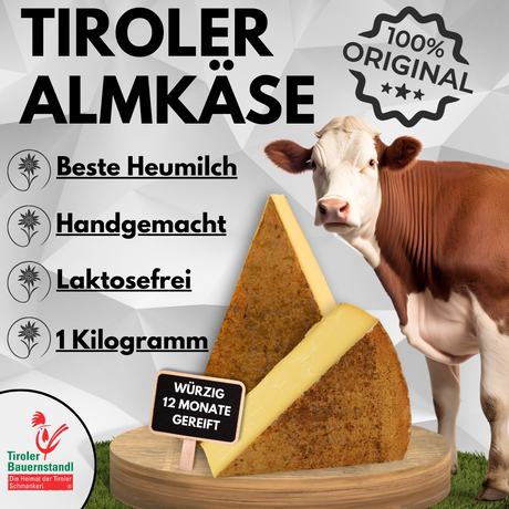 Tiroler Alm Bergkäse würzig | 45 % Fett i.Tr.