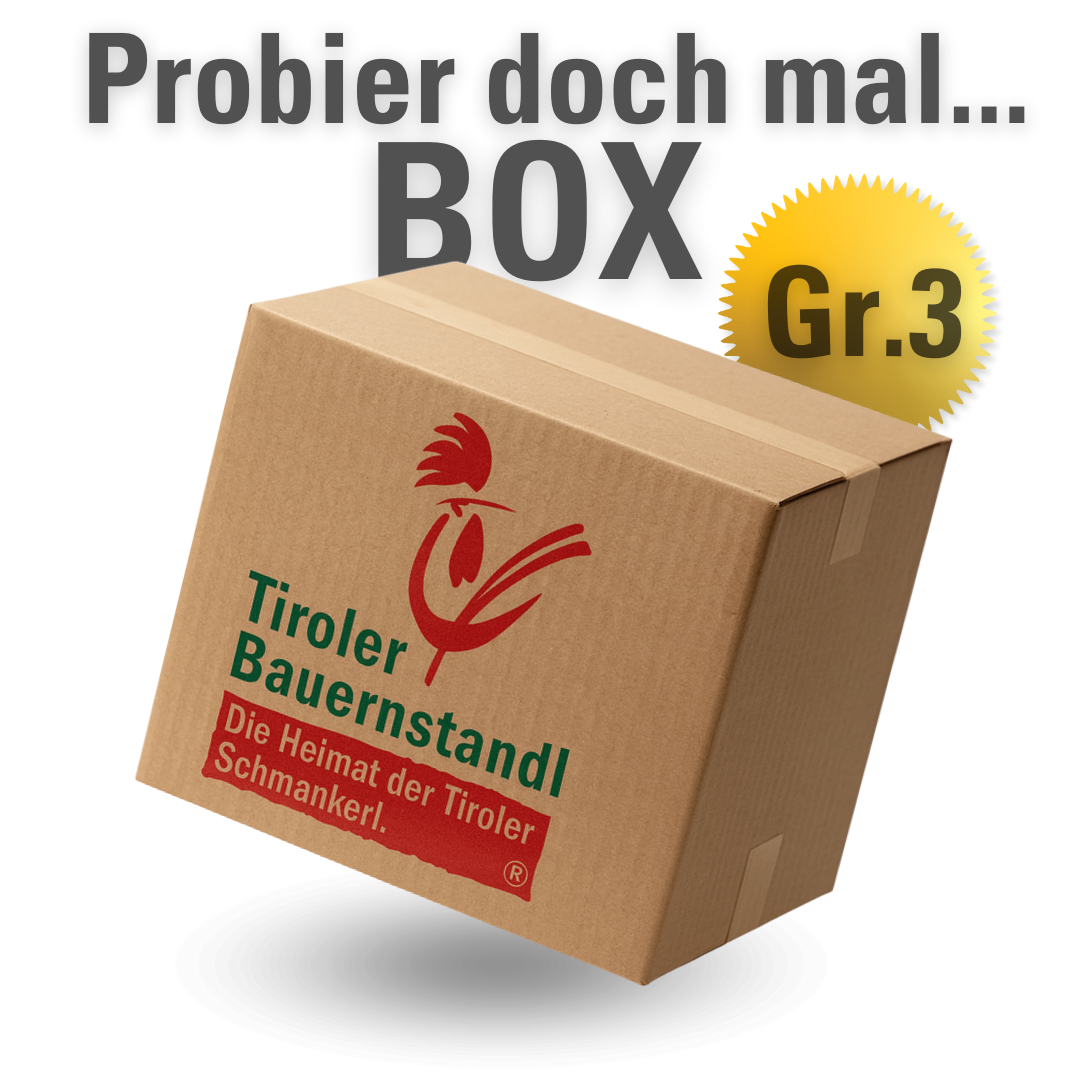 Probierbox | 10 Stück Schmankerl in einer Box | Gr.3 - Tiroler Bauernstandl