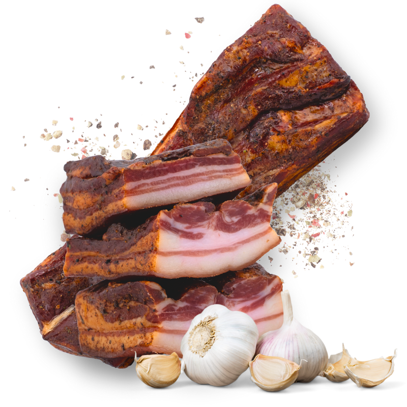 Knoblauchspeck mit Schwarte | ca. 450g - Tiroler Bauernstandl
