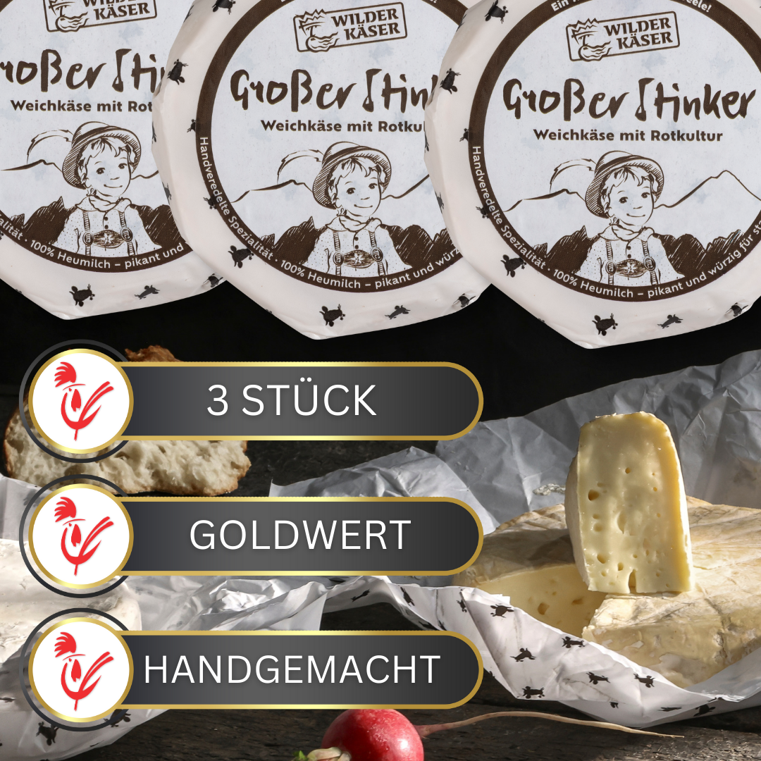 3x Großer Stinker | Camembert mit Rotschmiere ca. 300g/St.