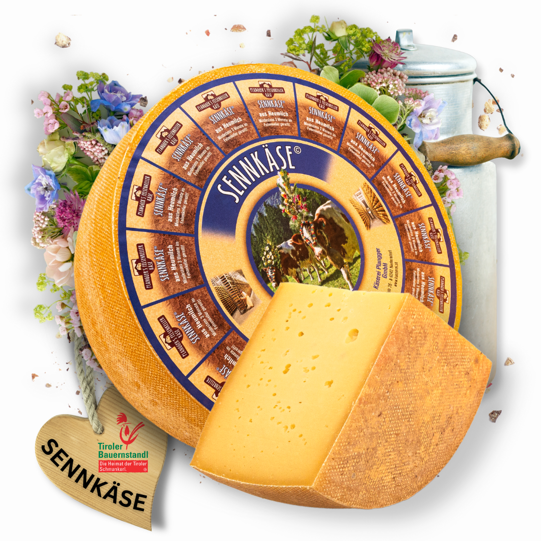 Tyrolean Sennkäse creamy mild semi-hard cheese 45% FiTr. 