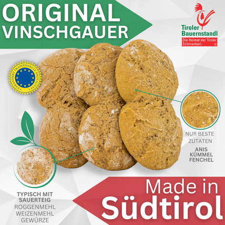 Südtiroler Vinschgerl zum aufbacken 12x3 Stück