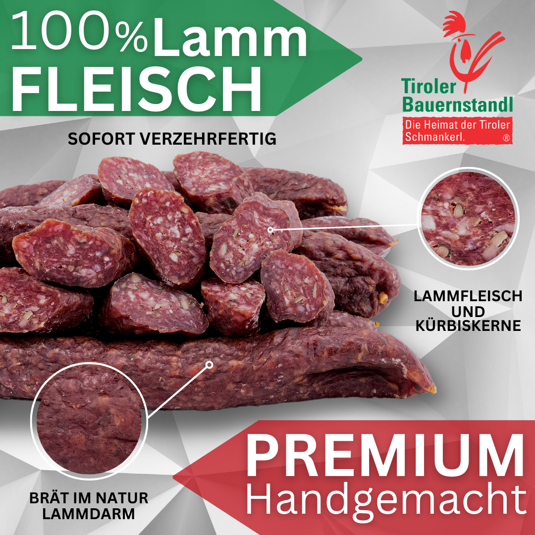 Osttiroler Kaminwurzn aus 100% Lammfleisch 10 Stück