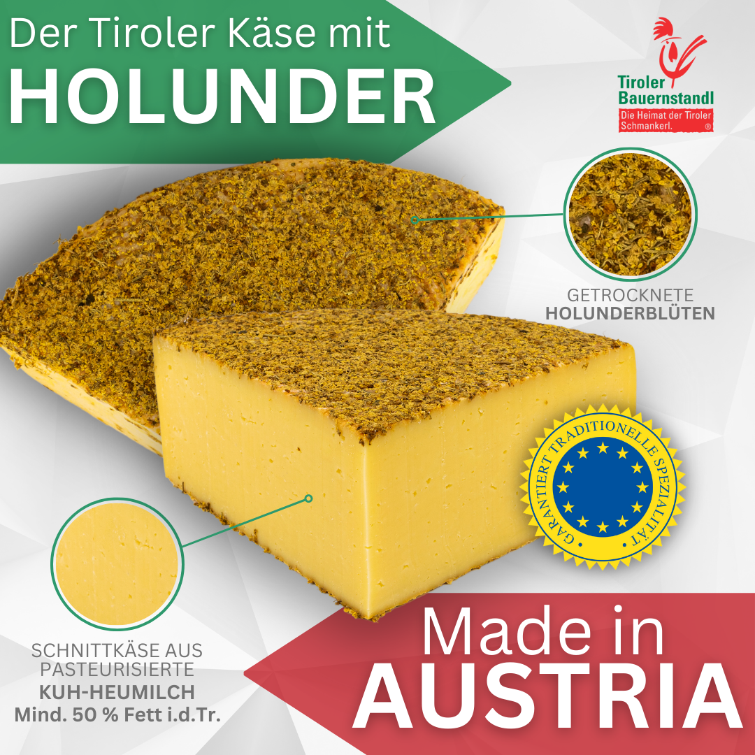 Tiroler Holunder Käse | 50 % Fett i.Tr.