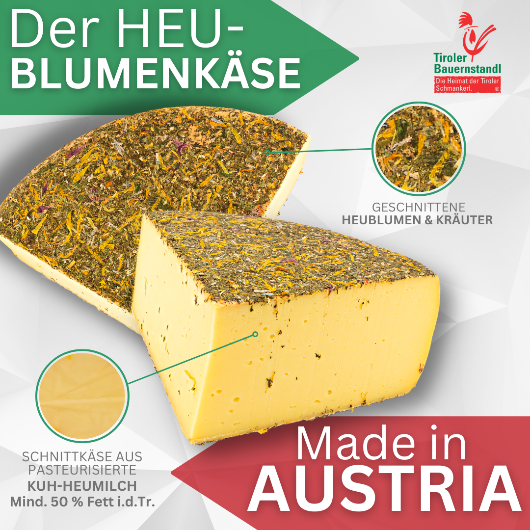 Tyrolean hayflower cheese | 50% fat i.d.m. 