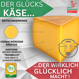 Tiroler BIO Glückskäse würziger Hartkäse | 45 % Fett i.Tr.