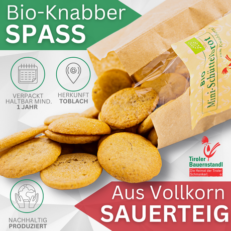 Tyrolský BIO Mini Schüttelbrot 