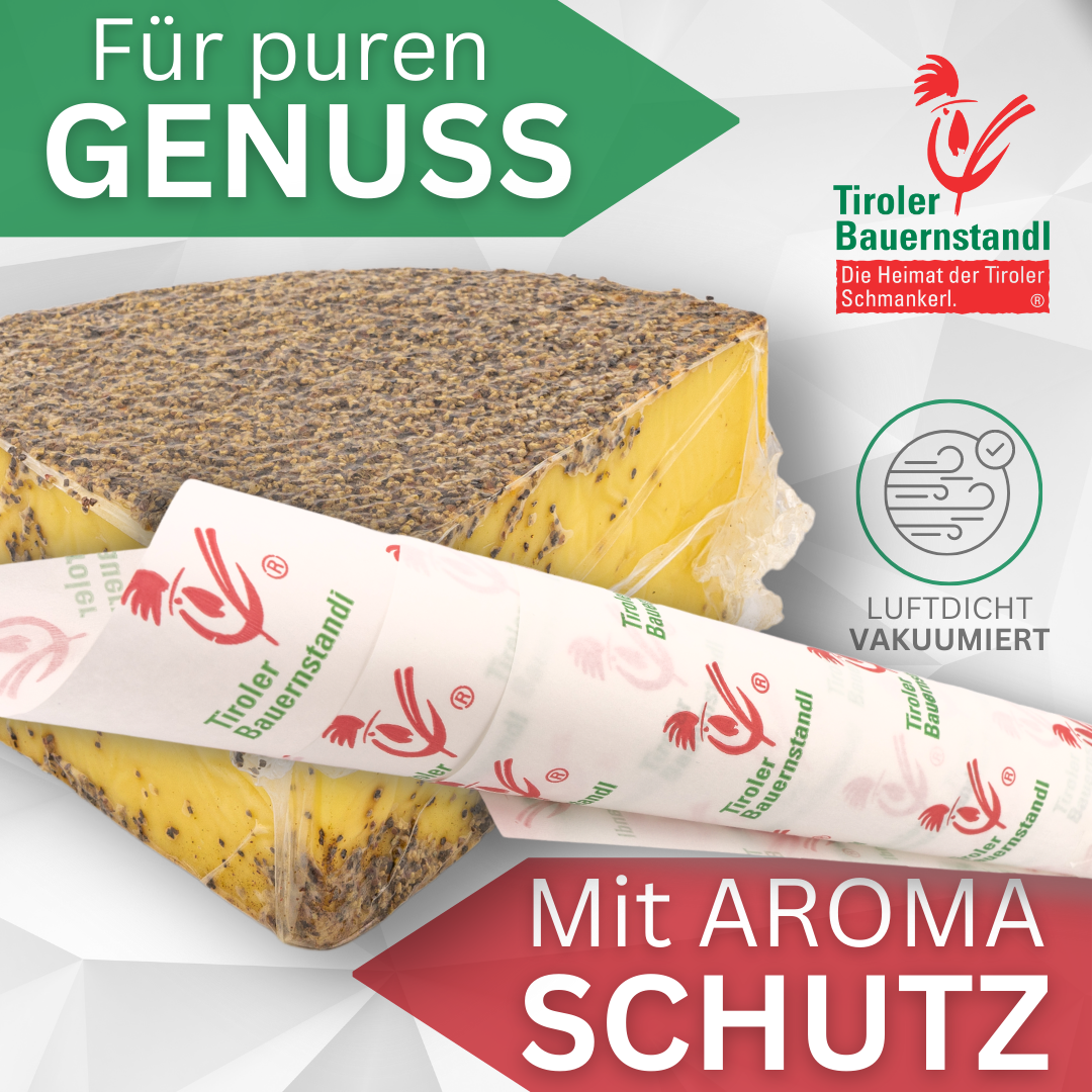 Tyrolean Pepper Cheese | 50% fat i.d.m. 