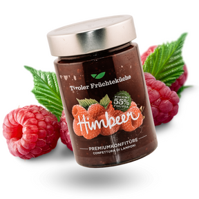 Tiroler Früchteküche Himbeer Konfitüre | 420g - Tiroler Bauernstandl