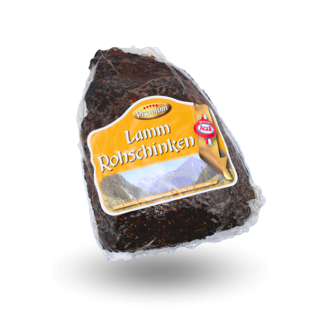 Lamm Roh Schinken| milder Schinken | Speck am Stück geräuchert aus Tirol