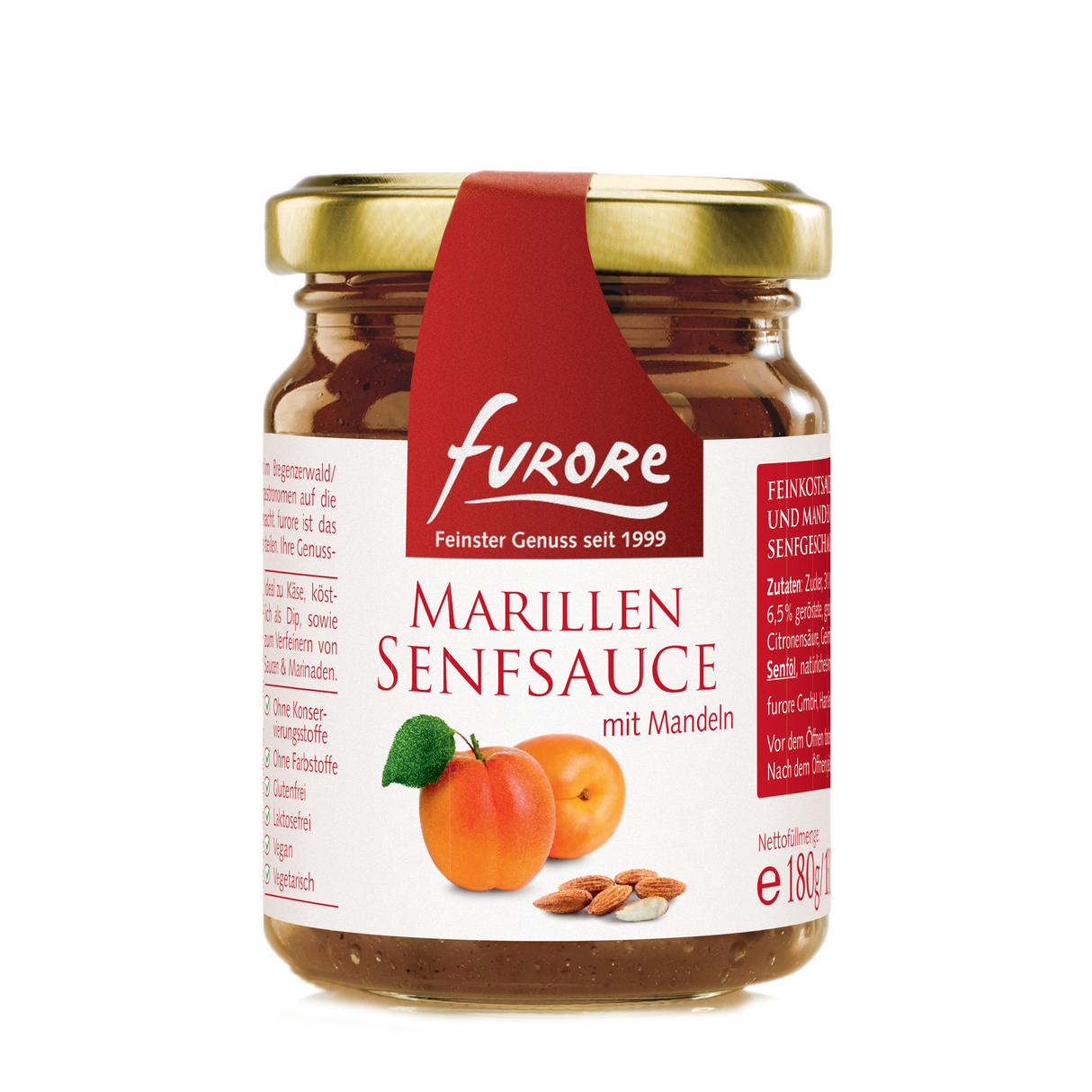 Furore Marillen Senfsauce mit Mandeln | Glas 180g