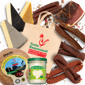 Genusstasche | 11 Klassiker + 1 Gratis Bio Schüttelbrot - Tiroler Bauernstandl