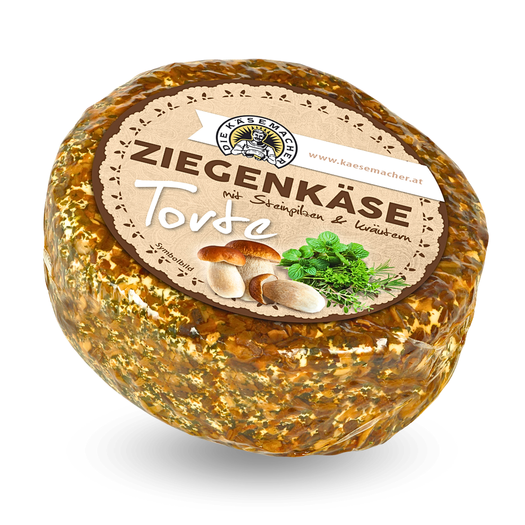 Ziegenkäsetorte mit Steinpilzen & Kräutern | 1 Kg